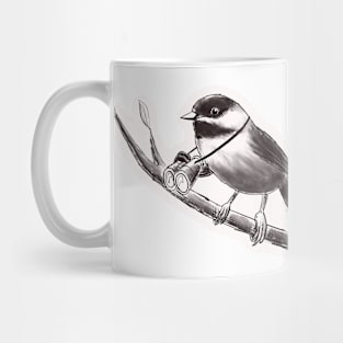 Chickadee birding for humans Mug